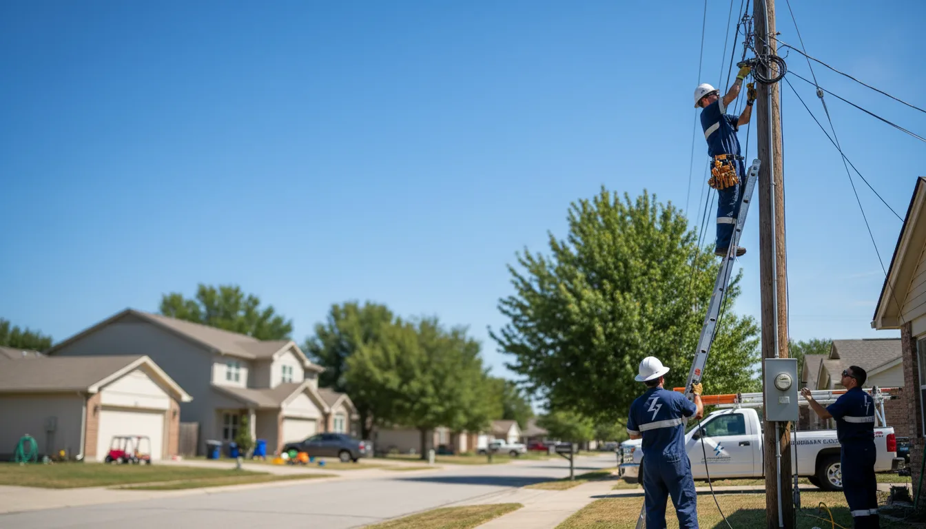 Residential electrician providing installation services in Snyder, NE